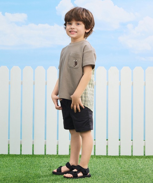 combimini(コンビミニ)の「ストレッチツイルショートパンツ(その他パンツ・キッズ・レッド/ベージュ/ダークグレー・80/90/100/110/120)」の8枚目の写真