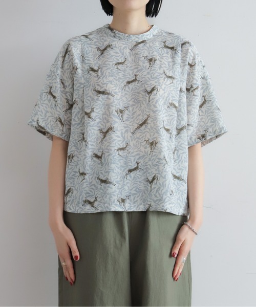 NOMBRE IMPAIR（ノンブルアンペール）の「【予約】バンビプリント　後開きTブラウス（シャツ/ブラウス・レディース・ブルー・FREE）」の18枚目の写真