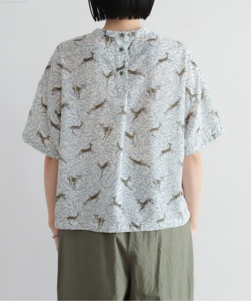 NOMBRE IMPAIR（ノンブルアンペール）の「【予約】バンビプリント　後開きTブラウス（シャツ/ブラウス・レディース・ブルー・FREE）」の20枚目の写真