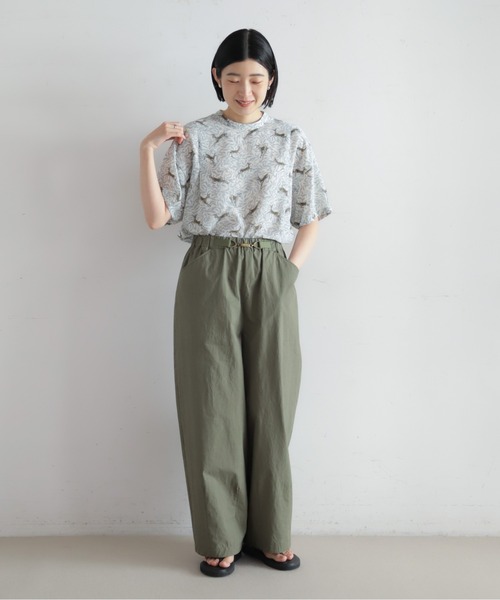 NOMBRE IMPAIR（ノンブルアンペール）の「【予約】バンビプリント　後開きTブラウス（シャツ/ブラウス・レディース・ブルー・FREE）」の2枚目の写真