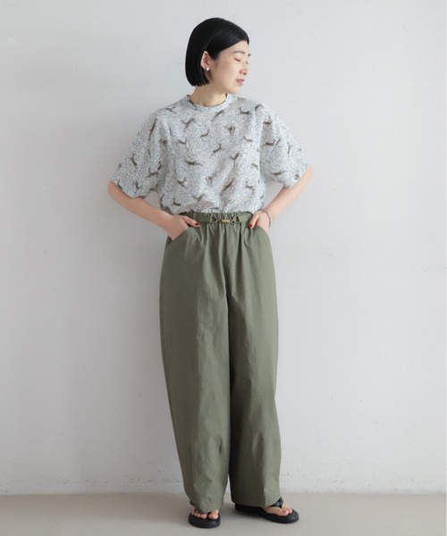 NOMBRE IMPAIR（ノンブルアンペール）の「【予約】バンビプリント　後開きTブラウス（シャツ/ブラウス・レディース・ブルー・FREE）」の4枚目の写真