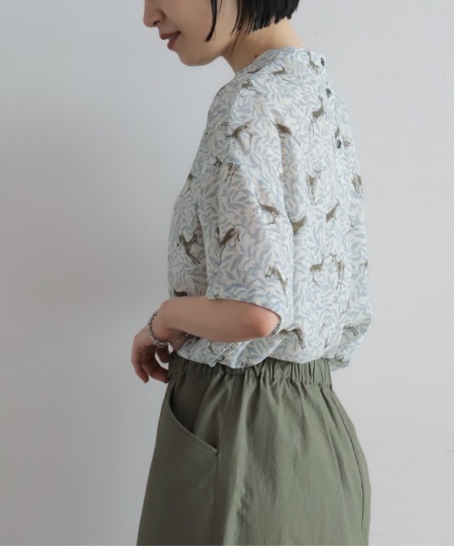 NOMBRE IMPAIR（ノンブルアンペール）の「【予約】バンビプリント　後開きTブラウス（シャツ/ブラウス・レディース・ブルー・FREE）」の6枚目の写真