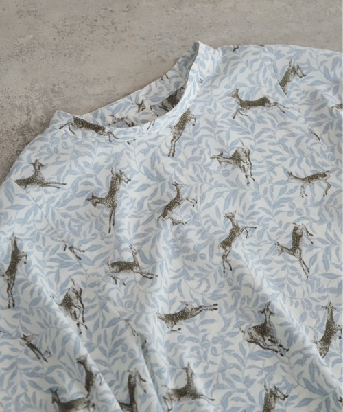 NOMBRE IMPAIR（ノンブルアンペール）の「【予約】バンビプリント　後開きTブラウス（シャツ/ブラウス・レディース・ブルー・FREE）」の13枚目の写真