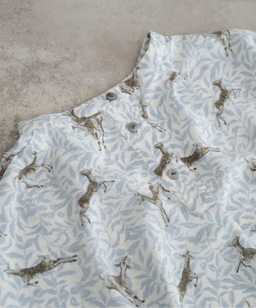 NOMBRE IMPAIR（ノンブルアンペール）の「【予約】バンビプリント　後開きTブラウス（シャツ/ブラウス・レディース・ブルー・FREE）」の14枚目の写真