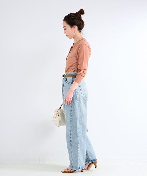 Lee（リー）の「ウォッシャブル / LEE / リー 別注 DADDY PANTS（デニムパンツ・レディース・サックスブルー/ブルー・SMALL/MEDIUM）」の13枚目の写真