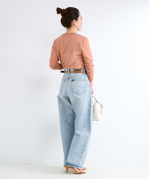 Lee（リー）の「ウォッシャブル / LEE / リー 別注 DADDY PANTS（デニムパンツ・レディース・サックスブルー/ブルー・SMALL/MEDIUM）」の14枚目の写真