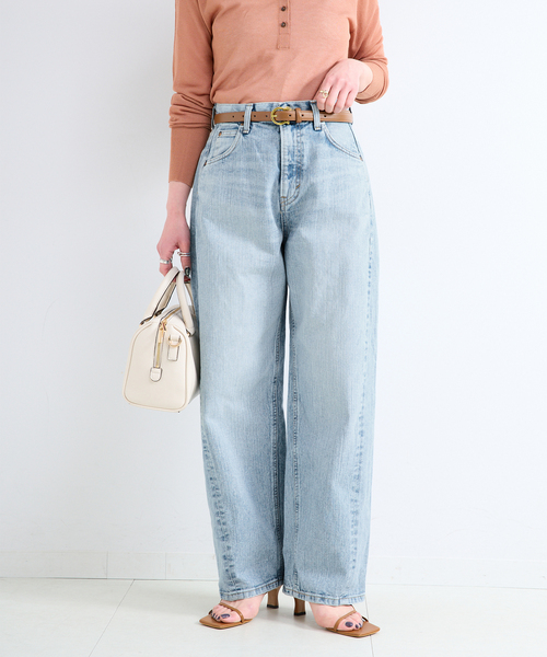 Lee（リー）の「ウォッシャブル / LEE / リー 別注 DADDY PANTS（デニムパンツ・レディース・サックスブルー/ブルー・SMALL/MEDIUM）」の16枚目の写真