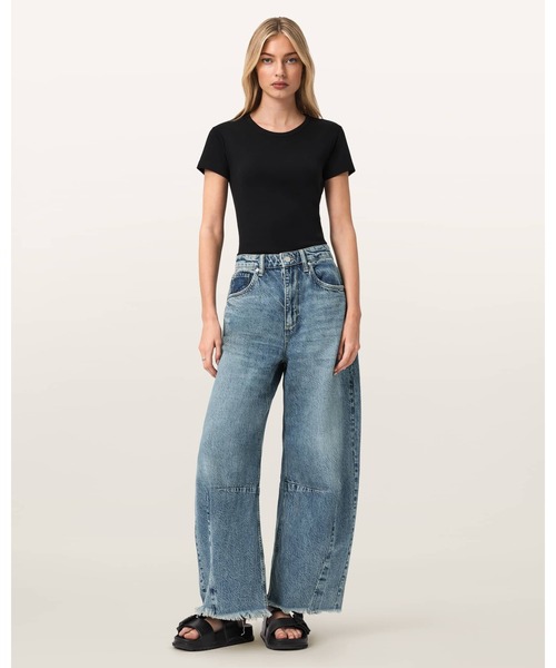 ALLSAINTS(オールセインツ)の「PAYTON BARREL LEG JEANS | PAYTON バレル レッグ ジーンズ(デニムパンツ・レディース・インディゴブルー・25/24)」の4枚目の写真