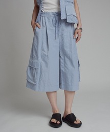 W:Huku | 【W:Huku / 撥水 ワッシャーナイロン】カーゴ バミューダ パンツ / 短パン ハーフパンツ クロップド / Washer Nylon Cargo Bermuda Shorts(その他パンツ)