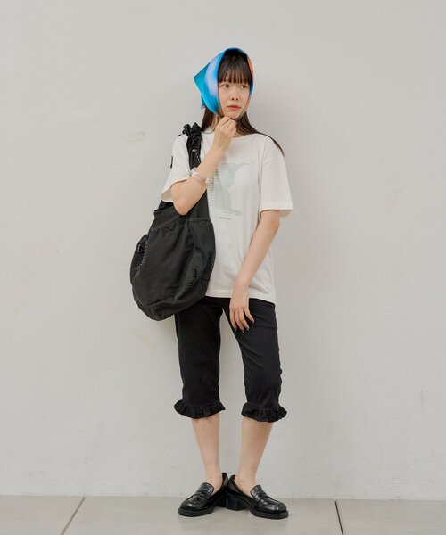 WHIMSIC(ウィムジック)の「【WHIMSIC/2サイズ展開】スピークイージーシルクスクリーンプリントT(Tシャツ/カットソー・メンズ・ピンク/ホワイト/ネイビー/シルバー・2/1)」の9枚目の写真