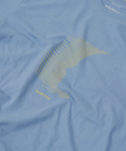 WHIMSIC(ウィムジック)の「【WHIMSIC/2サイズ展開】スピークイージーシルクスクリーンプリントT(Tシャツ/カットソー・メンズ・ピンク/ホワイト/ネイビー/シルバー・2/1)」の21枚目の写真