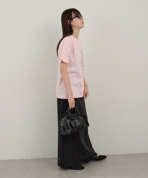 WHIMSIC(ウィムジック)の「【UNISEX/2サイズ展開】スピークイージーシルクスクリーンプリントT(Tシャツ/カットソー・メンズ・ピンク/ホワイト/ネイビー/シルバー・2/1)」の6枚目の写真