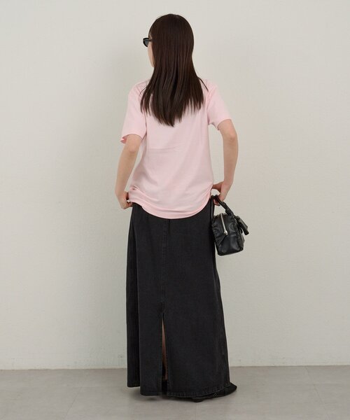 WHIMSIC(ウィムジック)の「【UNISEX/2サイズ展開】スピークイージーシルクスクリーンプリントT(Tシャツ/カットソー・メンズ・ピンク/ホワイト/ネイビー/シルバー・2/1)」の7枚目の写真