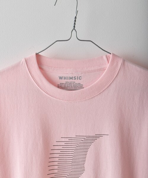 WHIMSIC(ウィムジック)の「【UNISEX/2サイズ展開】スピークイージーシルクスクリーンプリントT(Tシャツ/カットソー・メンズ・ピンク/ホワイト/ネイビー/シルバー・2/1)」の11枚目の写真