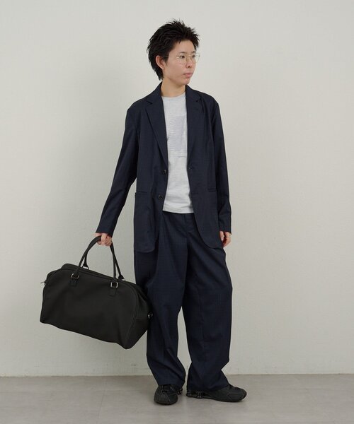 WHIMSIC(ウィムジック)の「【WHIMSIC/2サイズ展開】スピークイージーシルクスクリーンプリントT(Tシャツ/カットソー・メンズ・ピンク/ホワイト/ネイビー/シルバー・2/1)」の5枚目の写真