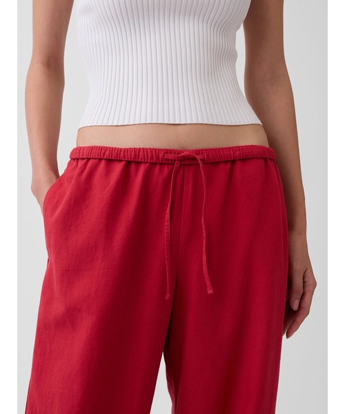 GAP（ギャップ）の「リネンブレンド リラックスフィット ワイドパンツ（その他パンツ・レディース・ブラック/ナチュラル/レッド/ブラウン・XXS/L/M/S/XS）」の16枚目の写真