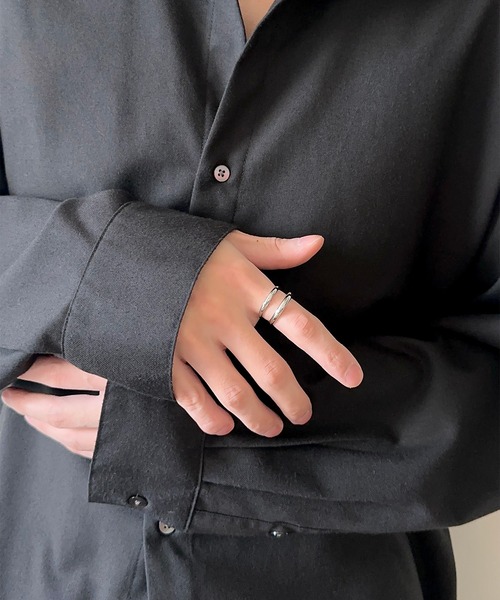 SBG（エスビー）の「インフルエンサー Yu × SBG プランプサンド リング（リング・メンズ・シルバー・12号/16号/14号/18号/21号）」の3枚目の写真