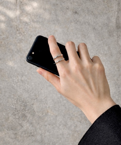 SBG（エスビー）の「インフルエンサー Yu × SBG プランプサンド リング（リング・メンズ・シルバー・12号/16号/14号/18号/21号）」の2枚目の写真