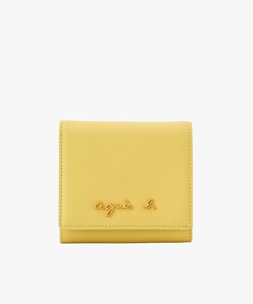 レザー 二つ折り ウォレット 'City' ZAW07-01（財布）｜agnes b