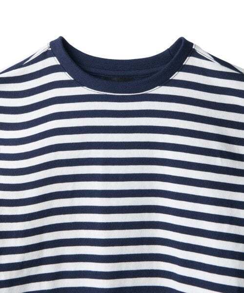 MUSINSA STANDARD KIDS（ムシンサスタンダードキッズ）の「ストライプクルーネック長袖Tシャツ[ネイビー/ホワイト]（Tシャツ/カットソー・レディース・その他・100/110/120/130/140/150/160）」の4枚目の写真