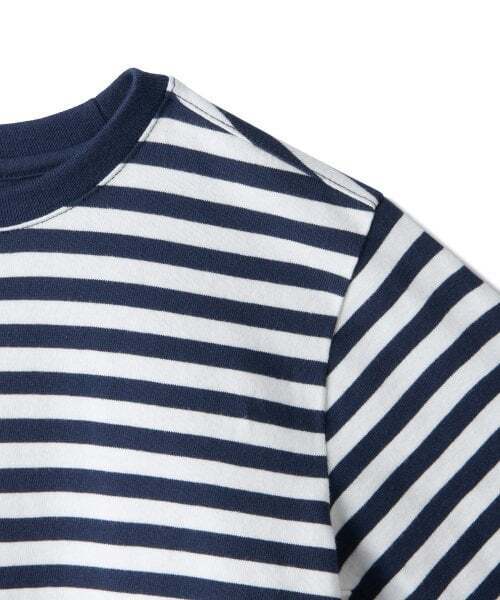 MUSINSA STANDARD KIDS（ムシンサスタンダードキッズ）の「ストライプクルーネック長袖Tシャツ[ネイビー/ホワイト]（Tシャツ/カットソー・レディース・その他・100/110/120/130/140/150/160）」の2枚目の写真