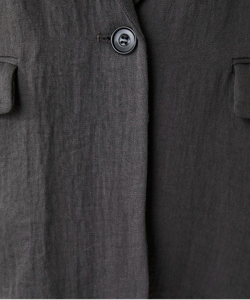 leswel（レスウェル）の「【M/L】リネンライクイージージャケット（テーラードジャケット・レディース・ベージュ/チャコールグレー・M/L）」の10枚目の写真