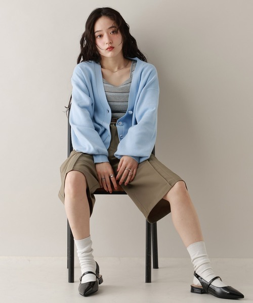 RAGEBLUE(レイジブルー)の「デコボタンニットカーディガン(カーディガン/ボレロ・レディース・グレー/ブルー/ブラック・FREE)」の12枚目の写真