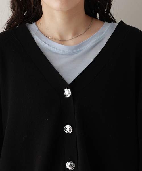 RAGEBLUE(レイジブルー)の「デコボタンニットカーディガン(カーディガン/ボレロ・レディース・グレー/ブルー/ブラック・FREE)」の18枚目の写真