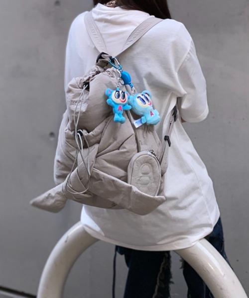 lilful(リルフル)の「【26年春夏新作】2WAYミニポーチ付きビッグリボンショルダーバッグ(ショルダーバッグ・レディース・グレー/ブラック・F)」の11枚目の写真