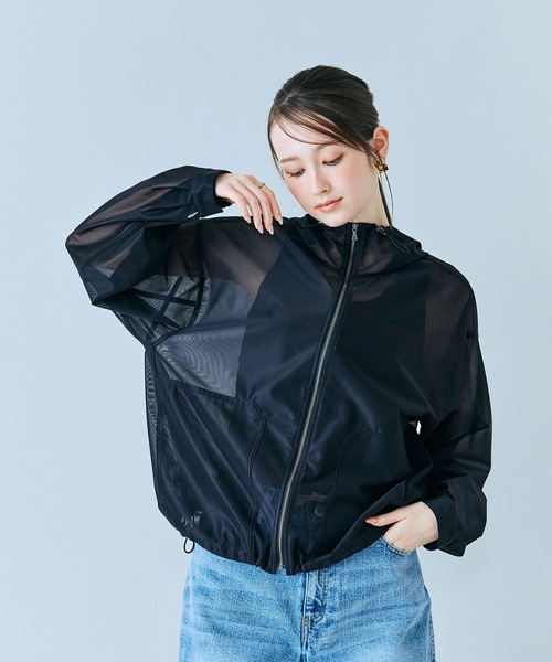 Audie a Muses(オーディアミューズ)の「シアーメッシュジップアップブルゾン(ブルゾン・レディース・ベージュ/ブラック・38/42)」の19枚目の写真