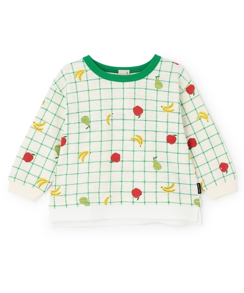 petit main(プティマイン)の「【防汚】マルチ柄長袖Tシャツ(Tシャツ/カットソー・キッズ・トップグレー/サックスブルー/カラフル/グリーン・130cm/100cm/80cm/120cm/90cm/110cm)」の2枚目の写真