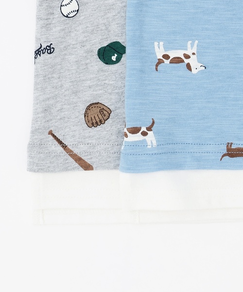 petit main(プティマイン)の「【防汚】マルチ柄長袖Tシャツ(Tシャツ/カットソー・キッズ・トップグレー/サックスブルー/カラフル/グリーン・130cm/100cm/80cm/120cm/90cm/110cm)」の13枚目の写真