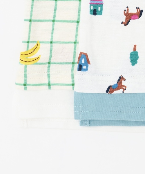 petit main(プティマイン)の「【防汚】マルチ柄長袖Tシャツ(Tシャツ/カットソー・キッズ・トップグレー/サックスブルー/カラフル/グリーン・130cm/100cm/80cm/120cm/90cm/110cm)」の14枚目の写真
