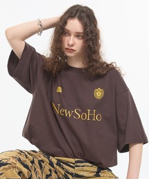 CODDERR（コーダー）の「【CODDERR】ロゴ刺繍 ドロスト ゲームデザイン半袖Tシャツ（Tシャツ/カットソー）」