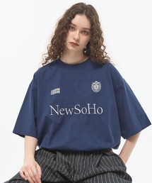 CODDERR（コーダー）の「【CODDERR】ロゴ刺繍 ドロスト ゲームデザイン半袖Tシャツ（Tシャツ/カットソー）」