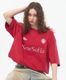 CODDERR（コーダー）の「【CODDERR】ロゴ刺繍 ドロスト ゲームデザイン半袖Tシャツ（Tシャツ/カットソー）」