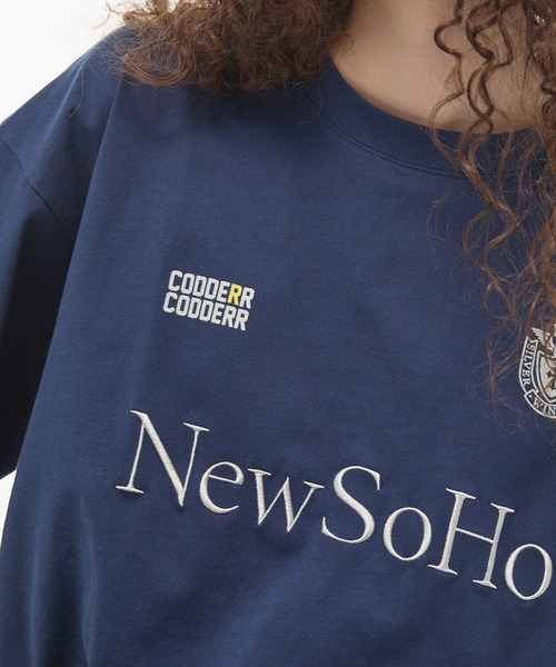 CODDERR(コーダー)の「【CODDERR】ロゴ刺繍 ドロスト ゲームデザイン半袖Tシャツ(Tシャツ/カットソー・メンズ・オフホワイト/ブラック/レッド/ダークブラウン/ダークグレー/ネイビー/カモフラージュ・M/L)」の19枚目の写真