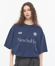 CODDERR（コーダー）の「【CODDERR】ロゴ刺繍 ドロスト ゲームデザイン半袖Tシャツ（Tシャツ/カットソー）」