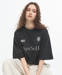 CODDERR（コーダー）の「【CODDERR】ロゴ刺繍 ドロスト ゲームデザイン半袖Tシャツ（Tシャツ/カットソー）」