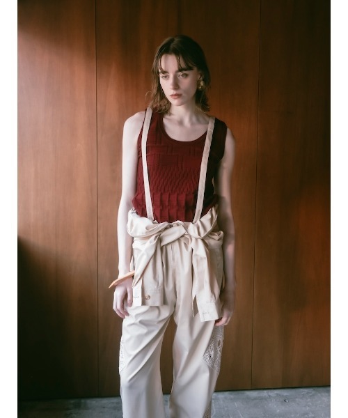Ruh Dhan(ルーダン)の「Geometric Lace All-in-One/ジオメトリックレースオールインワン(つなぎ/オールインワン・レディース・ベージュ/チャコール・FREE)」の21枚目の写真