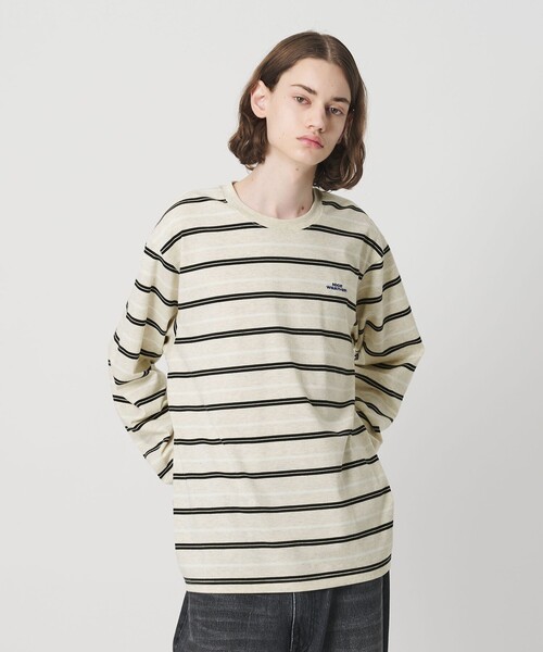 セール】＜NICE WEATHER＞ボーダー ロングスリーブ Tシャツ（Tシャツ