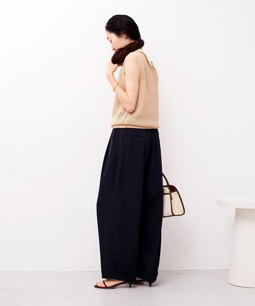 le.coeur blanc（ルクールブラン）の「TORRAZZO DONNAテープヤーンニット（ニット/セーター・レディース・ベージュ/ブラック・38）」の21枚目の写真