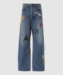 KHOKI（コッキ）の「Hand-Embroidered Denim Pants（デニムパンツ）」
