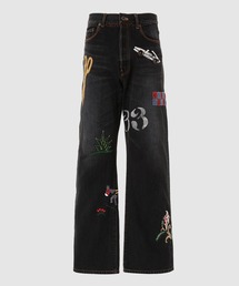 KHOKI（コッキ）の「Hand-Embroidered Denim Pants（デニムパンツ）」
