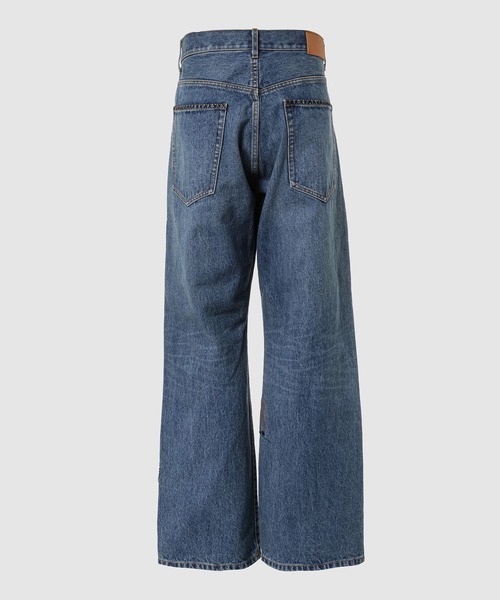 KHOKI（コッキ）の「Hand-Embroidered Denim Pants（デニムパンツ・メンズ・インディゴブルー/ブラック・2）」の3枚目の写真