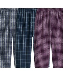 BACKYARD FAMILY | 綿100％先染めロングトランクス ひざ下丈3柄組(その他ルームウェア)