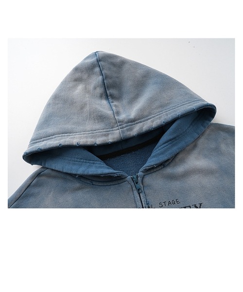 mushwear(マッシュウェア)の「ヴィンテージウォッシュ グラフィックパーカー(パーカー・メンズ・ブルー・LARGE/MEDIUM)」の21枚目の写真