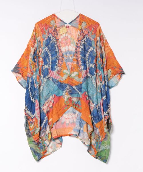 チャイハネ（チャイハネ）の「【チャイハネ】スマタカUVカーディガン（カーディガン/ボレロ・レディース・レッド/ブルー/ブラック/ネイビー/ベージュ・FREE）」の4枚目の写真