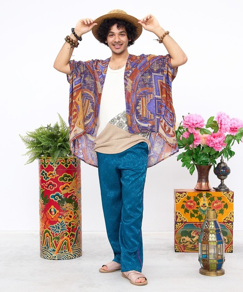 チャイハネ（チャイハネ）の「【チャイハネ】スマタカUVカーディガン（カーディガン/ボレロ・レディース・レッド/ブルー/ブラック/ネイビー/ベージュ・FREE）」の19枚目の写真