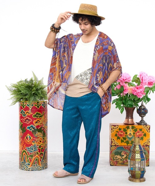 チャイハネ（チャイハネ）の「【チャイハネ】スマタカUVカーディガン（カーディガン/ボレロ・レディース・レッド/ブルー/ブラック/ネイビー/ベージュ・FREE）」の20枚目の写真